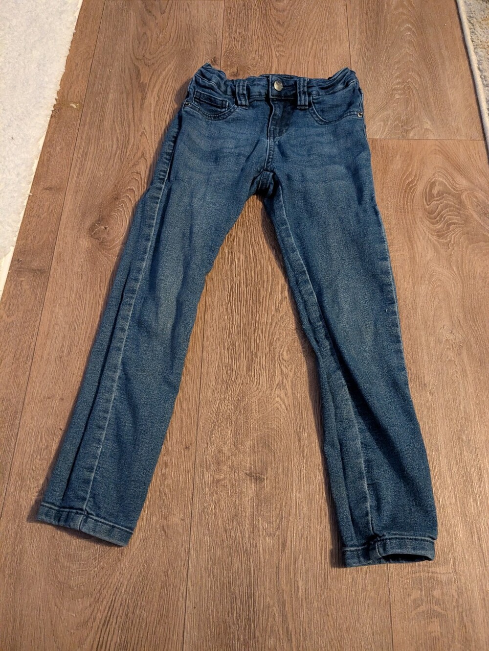 Girls' Dark Blue Slim Fit Jeans